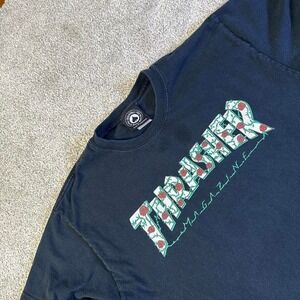 Thrasher Black Rose T-Shirt Medium Skateboarding Graphic Tee
